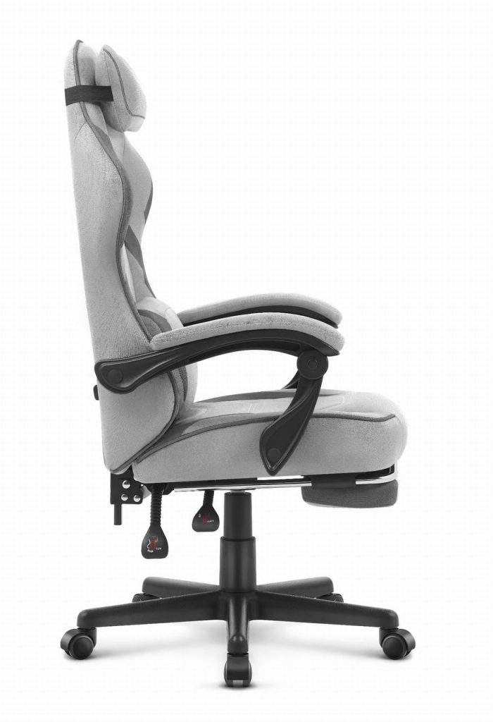 Ігрове крісло Cabro C502 fabric Колір: сіро-чорний комфорт та стиль для геймерів - Зображення 6