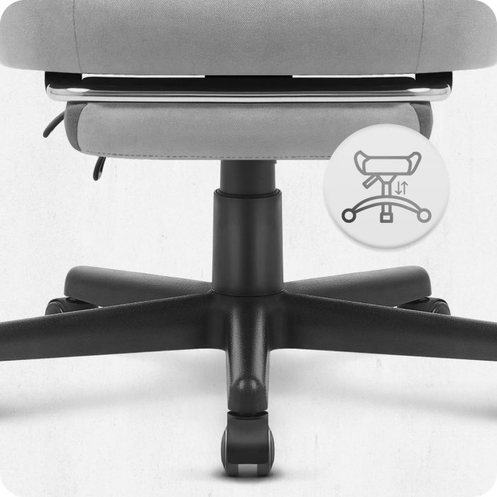 Ігрове крісло Cabro C502 fabric Колір: сіро-чорний комфорт та стиль для геймерів - Зображення 3