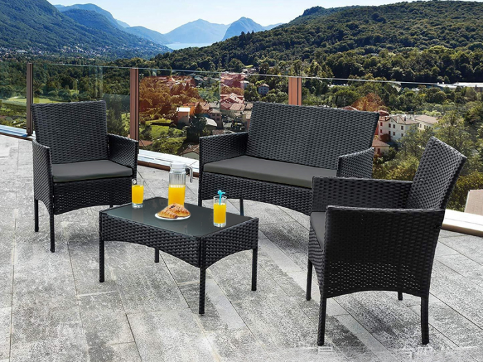 Набір садових меблів Ideal Garden SFS010 чорний - Зображення 2