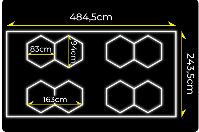 Світлодіодна панель LumiOn 484,5 x 243,5 см біла потужне та стильне освітлення для вашого простору - Зображення 2