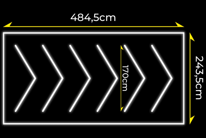 Світлодіодна панель LumiOn 484,5 x 243,5 см біла яскраве та енергоефективне освітлення для вашого простору - Зображення 2