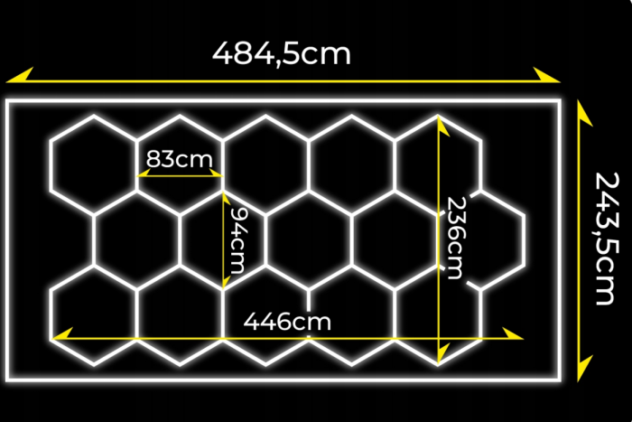 Світлодіодна панель LumiOn 484,5 x 243,5 см біла ідеальне рішення для яскравого та енергозберігаючого освітлення - Зображення 2