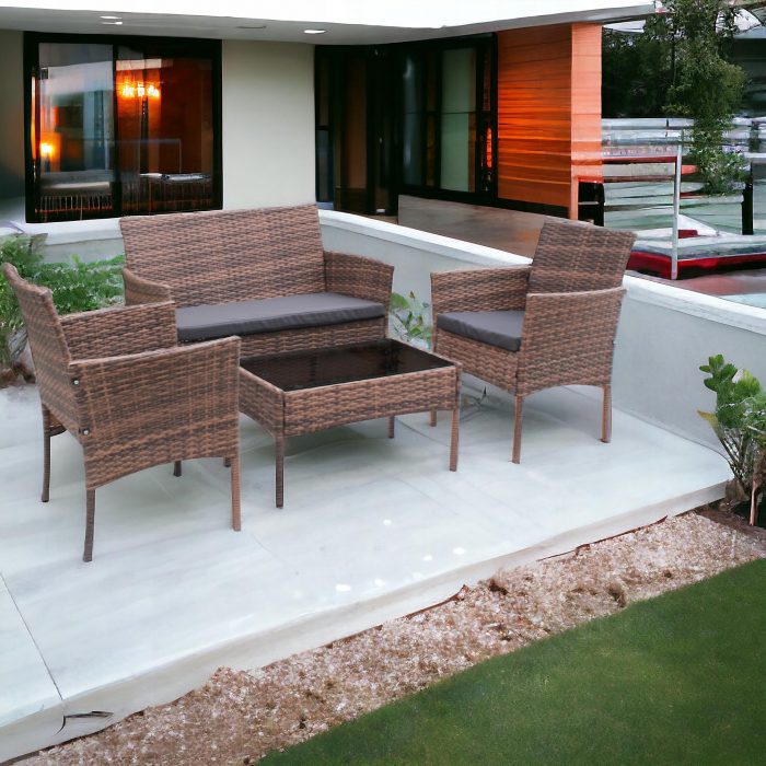 Набір садових меблів Ideal Garden SFS010 світло-коричневий - Зображення 2