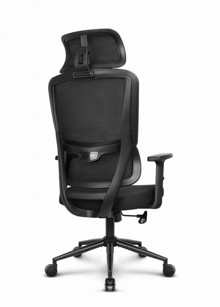 Офісне крісло CABRO C506 тканинне чорна тканина зручність та стиль у чорній тканині для роботи та комфорту - Зображення 4
