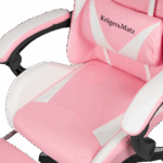 Ігрове Геймерське Крісло Kruger&Matz GX-150 біло-рожевий KM0790-P - Зображення 3