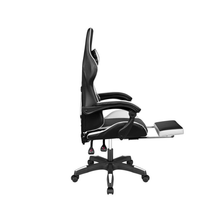Ігрове Геймерське Крісло Kruger&Matz GX-150 чорно-біле KM0790-BW - Зображення 6