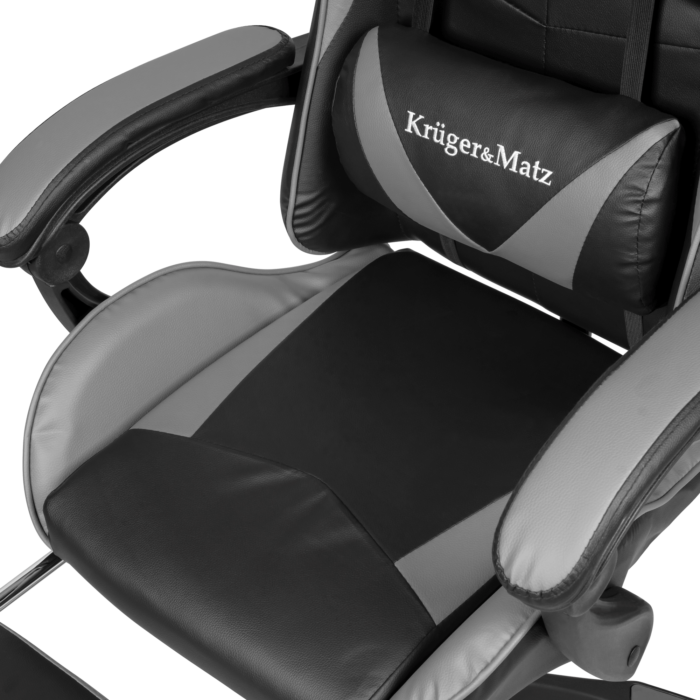 Ігрове Геймерське Крісло Kruger&Matz GX-150 чорно-сірий KM0790-G - Зображення 2