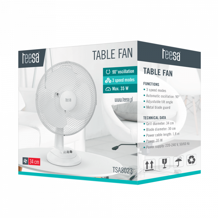 Настільний вентилятор Teesa TSA8023 - Зображення 6