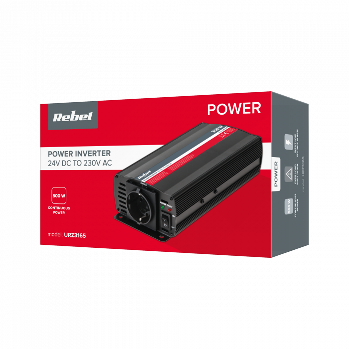 Автомобільний перетворювач напруги Інвертор REBEL на 500 Вт - Зображення 4