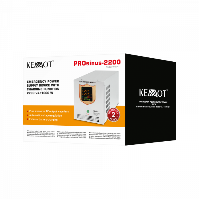 Блок аварійного живлення KEMOT PROsinus-2200 URZ3431 - Зображення 4