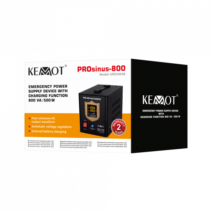 Джерело безперебійного живлення Kemot PROsinus-800 URZ3405B - Зображення 4