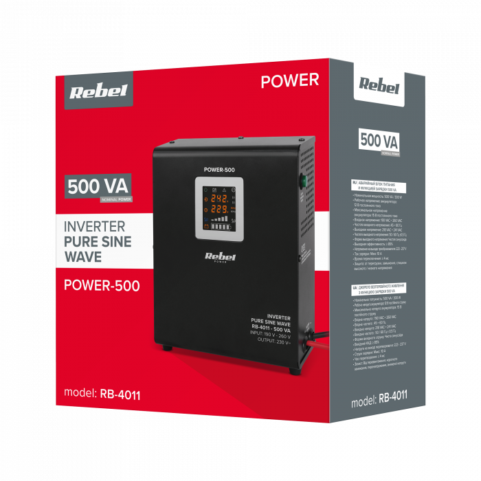 Настінний аварійний блок живлення Rebel POWER-500 RB-4011 - Зображення 5