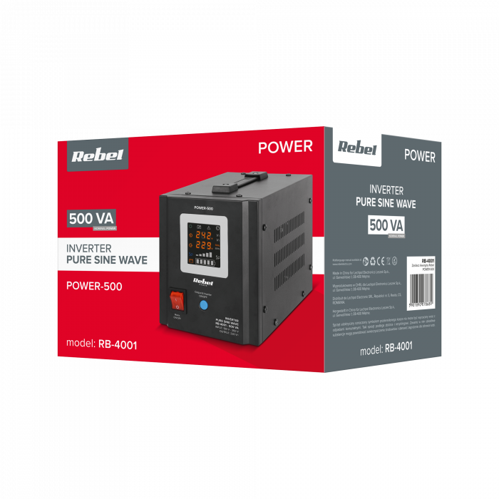 Аварійне джерело живлення Rebel POWER-500 RB-4001 - Зображення 4