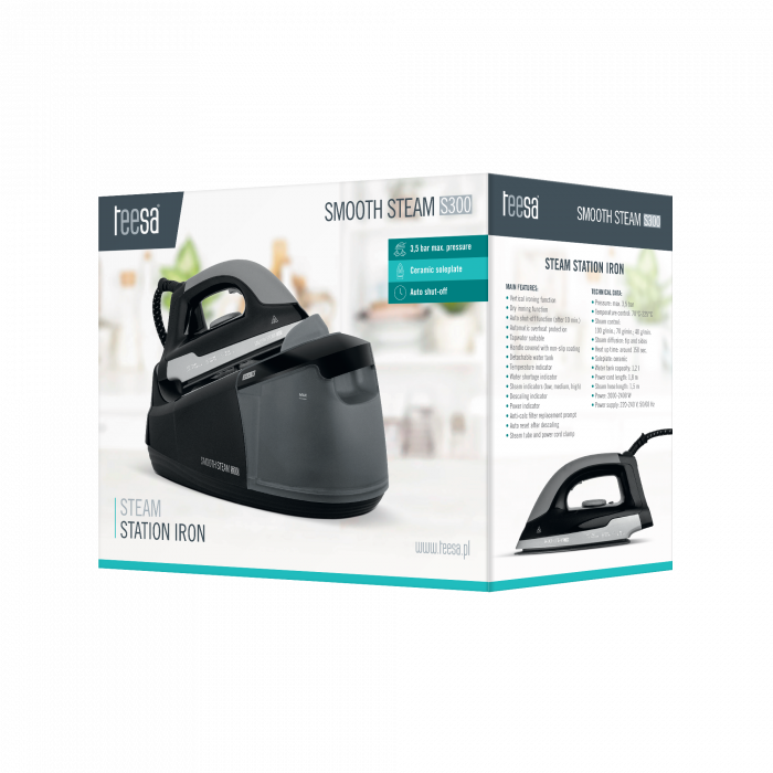 Праска з парогенератором Teesa SMOOTH STEAM S300 TSA2030 - Зображення 7