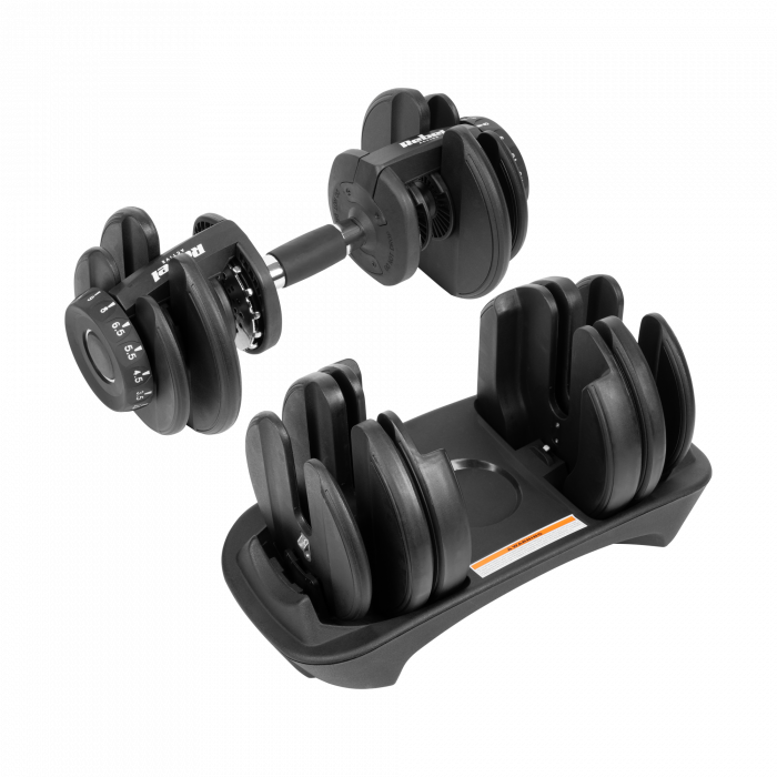 Регульована чавунна гантель 24 кг Rebel Active RBA-2303 - Зображення 4