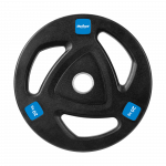 Прогумована чавунна вага 20 кг, олімпійський отвір 51 мм Rebel Active RBA-2112-1 - Зображення 2