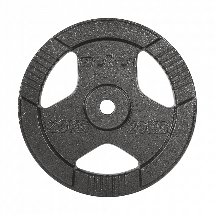 Чавунний вантаж 20 кг з ручкою Rebel Active RBA-2137 - Зображення 2