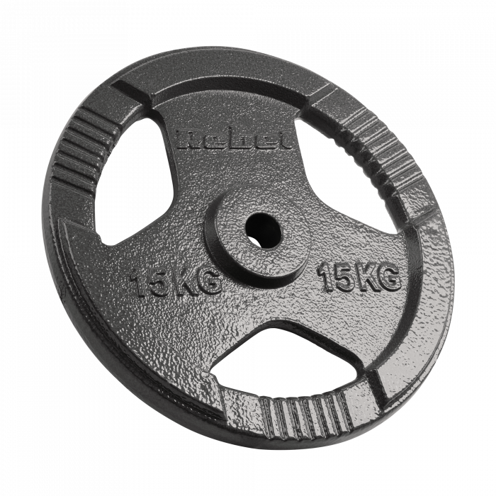 Набір чавунних гир 2 х 15 кг з ручками Rebel Active RBA-2136 - Зображення 2