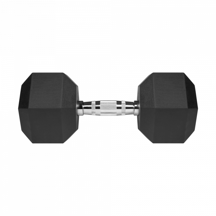 Гантель чавунна прогумована HEX 20 кг Rebel Active RBA-2325-20 - Зображення 2