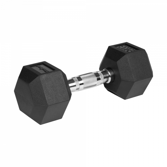 Гантелі чавунні прогумовані HEX ​​2х9 кг Rebel Active RBA-2325-09 - Зображення 3