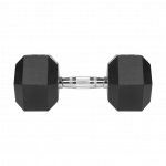 Гантель чавунна прогумована HEX 17.5 кг Rebel Active RBA-2325-17.5 - Зображення 2