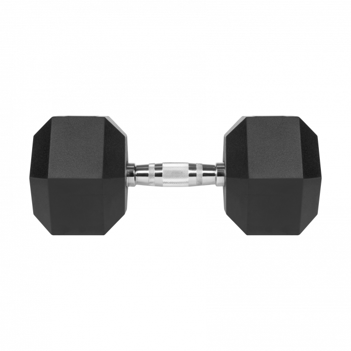 Гантель чавунна прогумована HEX 22,5 кг Rebel Active RBA-2325-22.5 - Зображення 2