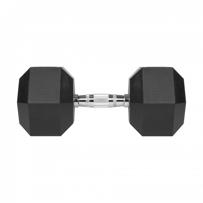 Гантель чавунна прогумована HEX 25 кг Rebel Active RBA-2325-25 - Зображення 2