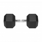 Гантель чавунна прогумована HEX 30 кг Rebel Active RBA-2325-30 - Зображення 2