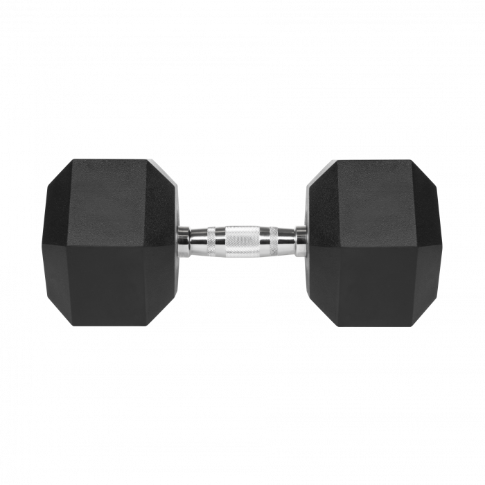 Гантель чавунна прогумована HEX 30 кг Rebel Active RBA-2325-30 - Зображення 2