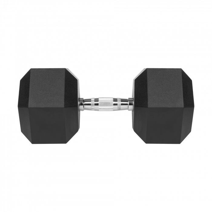 Гантель чавунна прогумована HEX 35 кг Rebel Active RBA-2325-35 - Зображення 2