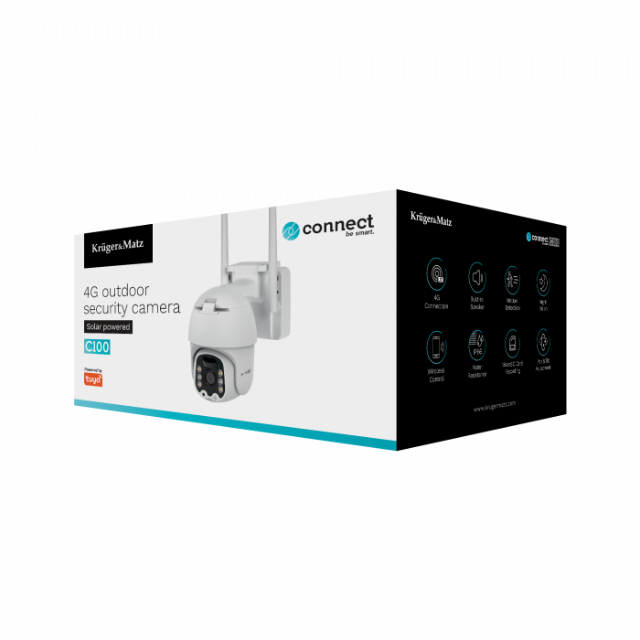 Вулична камера відеонагляду Kruger&Matz Connect C100 Solar KM2214.1 - Зображення 10