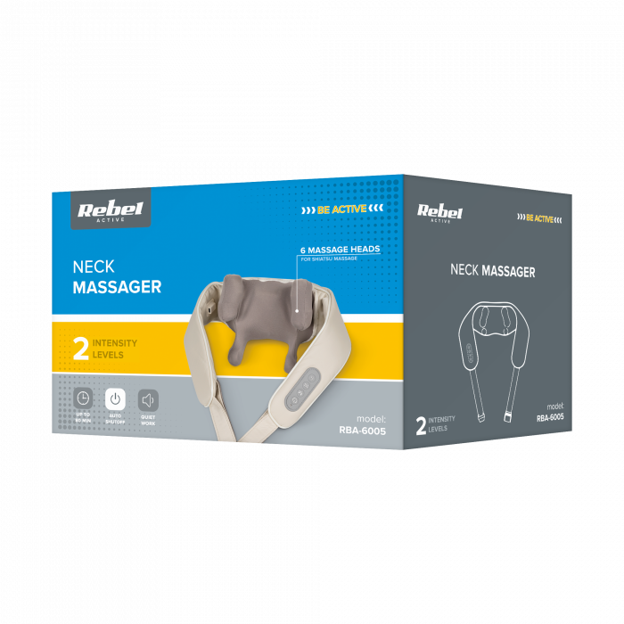 Масажер для шиї та спини Rebel Active RBA-6005 - Зображення 8