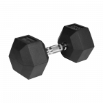 Гантель чавунна прогумована HEX 20 кг Rebel Active RBA-2325-20
