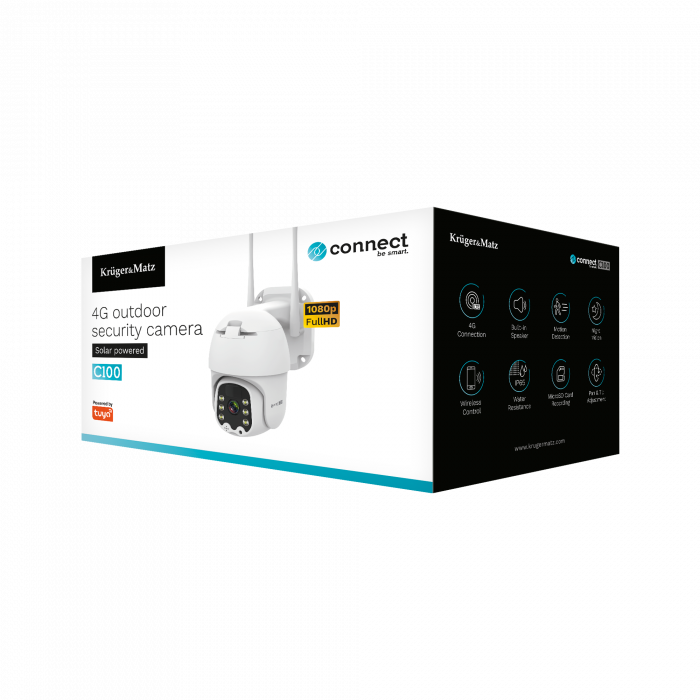 Вулична камера відеонагляду Kruger&Matz Connect C100 Solar 4G KM2214 - Зображення 10