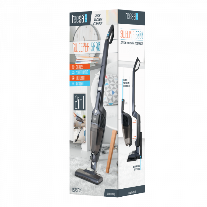 Акумуляторний пилосос 2 в 1 Teesa SWEEPER 5000 TSA5025 - Зображення 6