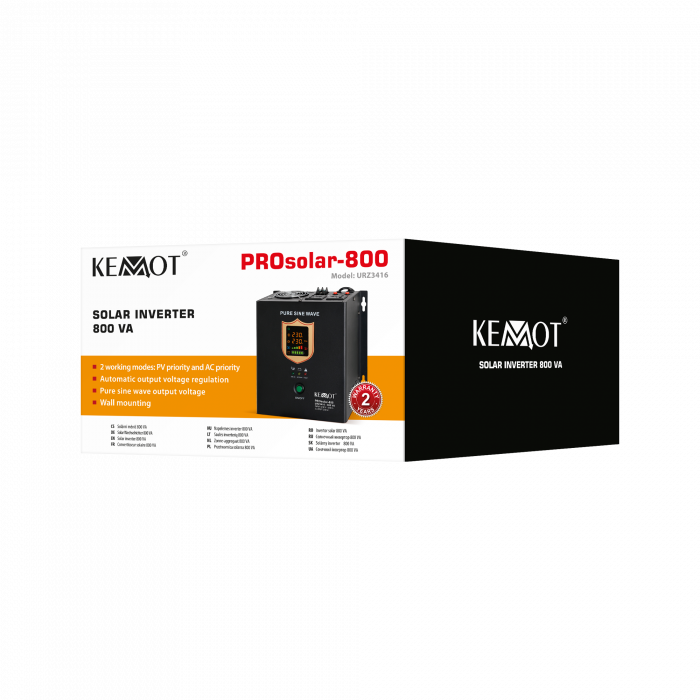 Сонячний перетворювач Інвертор KEMOT PROsolar-800 URZ3416 - Зображення 4