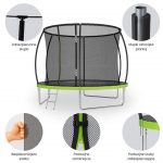 Батут з внутрішньою сіткою Sider 312 см  10FT(304-312см) - Зображення 2