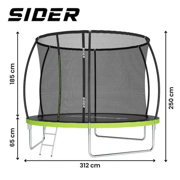 Батут з внутрішньою сіткою Sider 312 см  10FT(304-312см) - Зображення 5