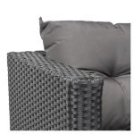 Садові меблі з ротанга SALTO-BL, комплект чорних кутових, VELACO 5-місних + стіл - Зображення 9