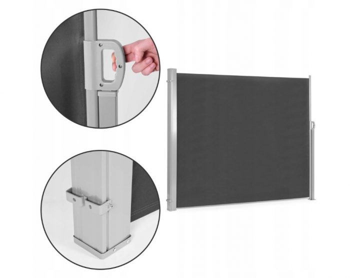 Розкладний тент markiz ModernHome 300х180 см бічна ролета параван для саду для тераси антрац 8989129819 - Зображення 5