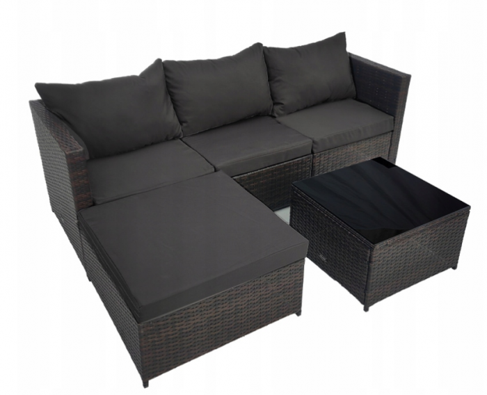 Садові меблі з ротанга, комплект VOLTA Brown, VELACO 4 місця - Зображення 2