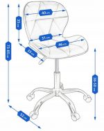 Офісне крісло рожеве ENDO CM-367487 екошкіра - Зображення 4