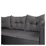 Садові меблі з ротанга SALTO-BL, комплект чорних кутових, VELACO 5-місних + стіл - Зображення 7