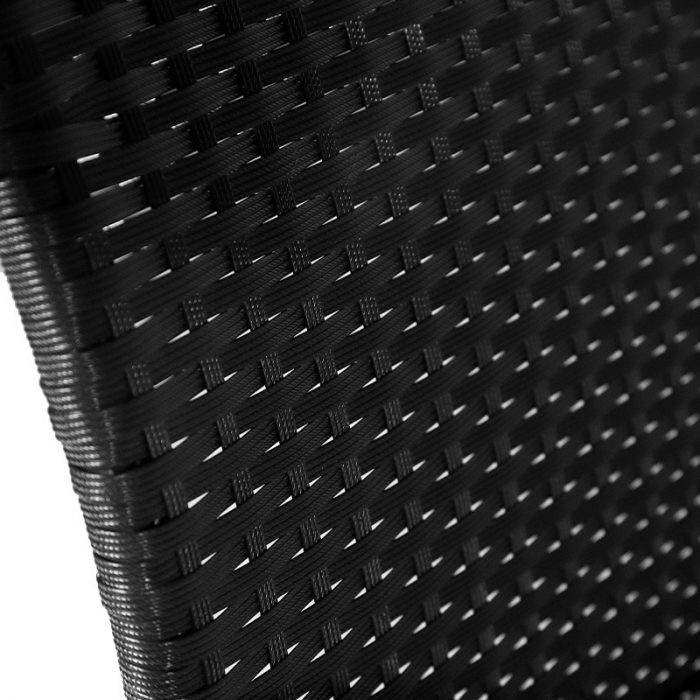 Комплект садових меблів з техноратангу VELACO Atlas чорний, 4 предмети - Зображення 5