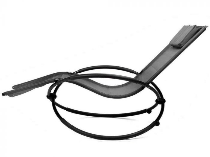 11-04-2-max Шезлонг чорний алюмінієвий Nuforma 04K KJL01AOC - Зображення 2