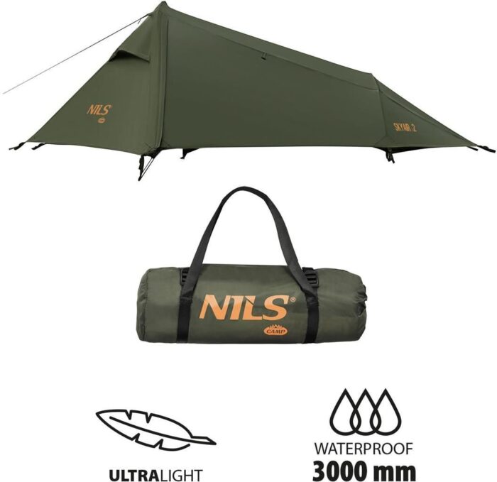 Туристичний намет двомісний зелений ультралегкий SKYAIR NILS CAMP SHOP_NC2502 - Зображення 5