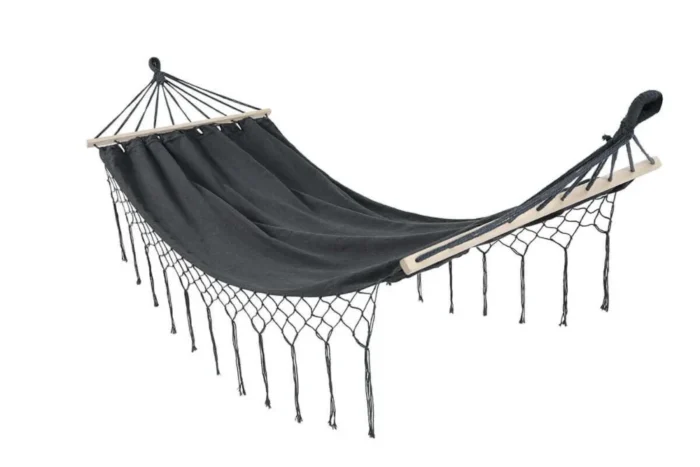 6191421508_w640_h640_6191421508 Підвісний гамак з бахромою 280x100 см Focus Garden HAWAII 005797 Dark Grey - Зображення 2