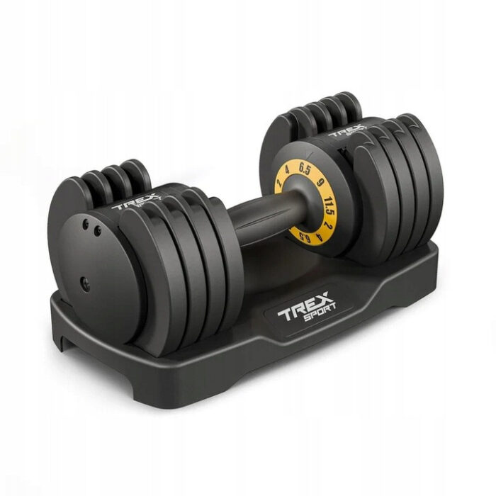 Регульовані гантелі Trex Sport TX-012AB 1x 12 кг з покриттям/гумою - Зображення 4