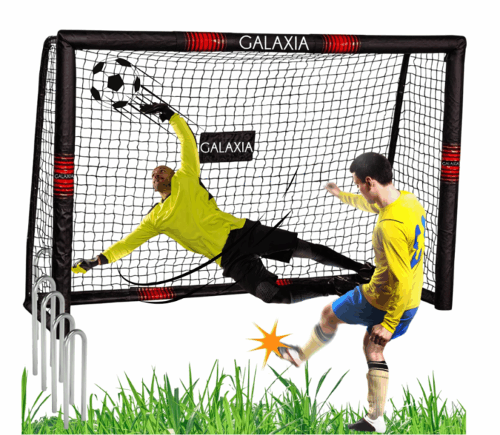 Портативні футбольні ворота GALAXIA 240 x 160 x 85 см - Зображення 2