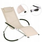 Шезлонг бежевий алюмінієвий Nuforma 04K KJL01AOBE